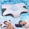 Widened double-wing neck pillow with a cool, breathable design and a removable pillowcase. Available in two different heights. Enlarged armrests accommodate both supine and prone sleepers.memory foam pillow. Valentine's  Mother's  and Christmas gifts.